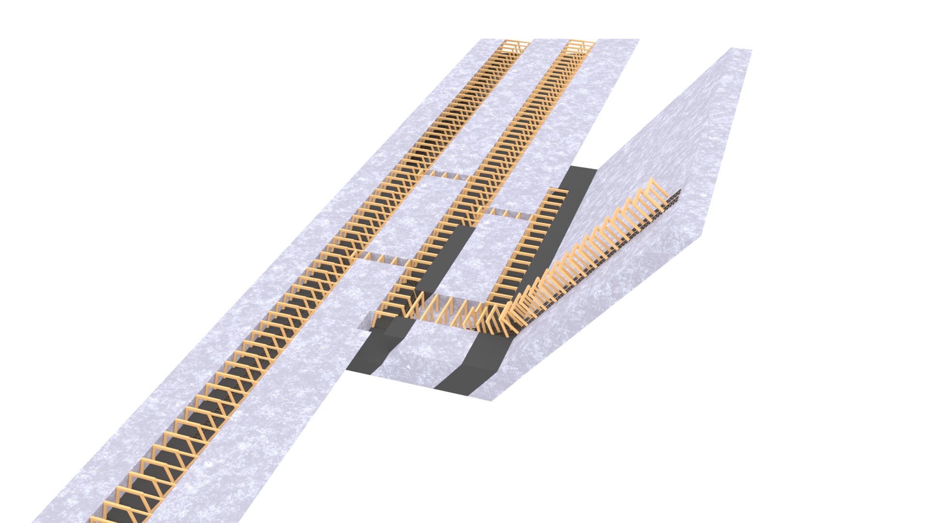Mid-project mine model design.